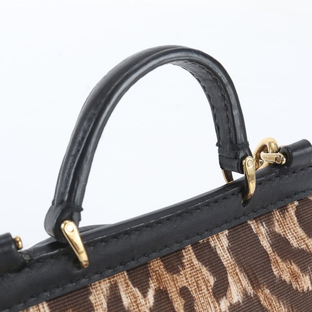 Dolce & Gabbana D&G Sicily Leopard Leather 2-Way Shoulder Bag — view 3