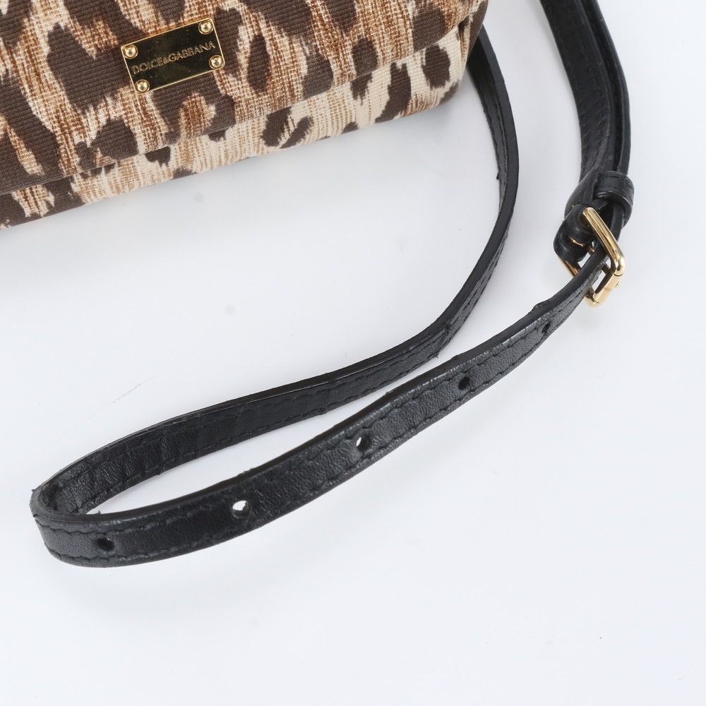 Dolce & Gabbana D&G Sicily Leopard Leather 2-Way Shoulder Bag — view 2