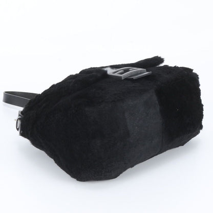 Fendi Mamma Bucket Baguette Leather Black Shoulder Bag — view 5