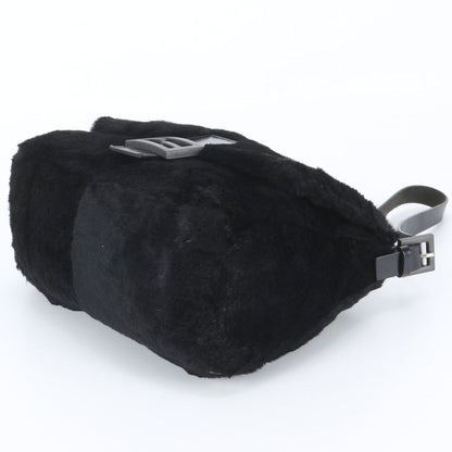 Fendi Mamma Bucket Baguette Leather Black Shoulder Bag — view 4