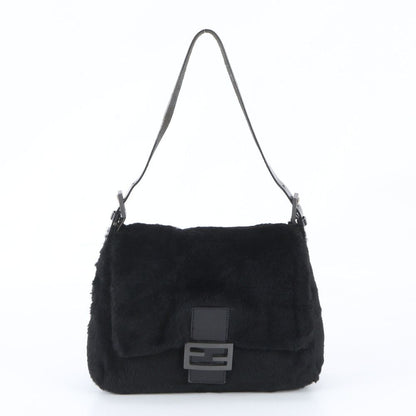 Fendi Mamma Bucket Baguette Leather Black Shoulder Bag