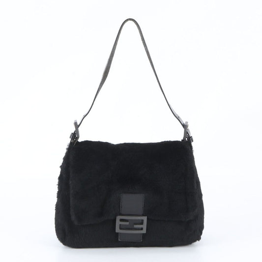 Fendi Mamma Bucket Baguette Leather Black Shoulder Bag