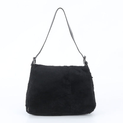 Fendi Mamma Bucket Baguette Leather Black Shoulder Bag — view 3