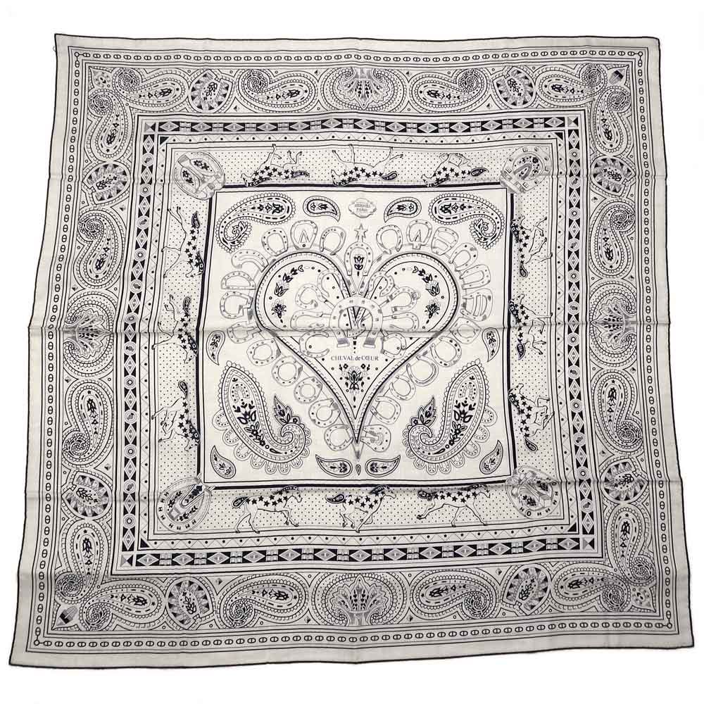 Hermes Carre Geant 140 Cheval Cool Bandana Scarf Shawl Cashmere Silk