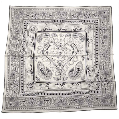 Hermes Carre Geant 140 Cheval Cool Bandana Scarf Shawl Cashmere Silk
