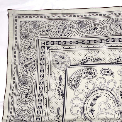 Hermes Carre Geant 140 Cheval Cool Bandana Scarf Shawl Cashmere Silk — view 3