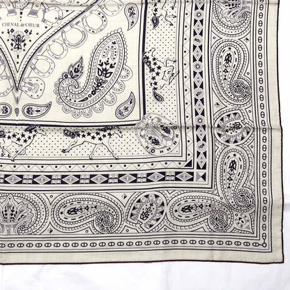 Hermes Carre Geant 140 Cheval Cool Bandana Scarf Shawl Cashmere Silk — view 6