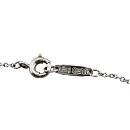 Tiffany & Co Bezel Set Necklace Platinum Diamond — view 5
