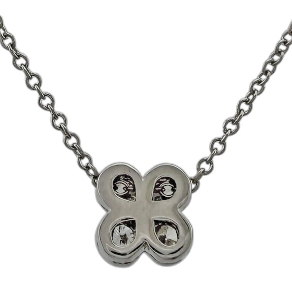 Tiffany & Co Bezel Set Necklace Platinum Diamond — view 3