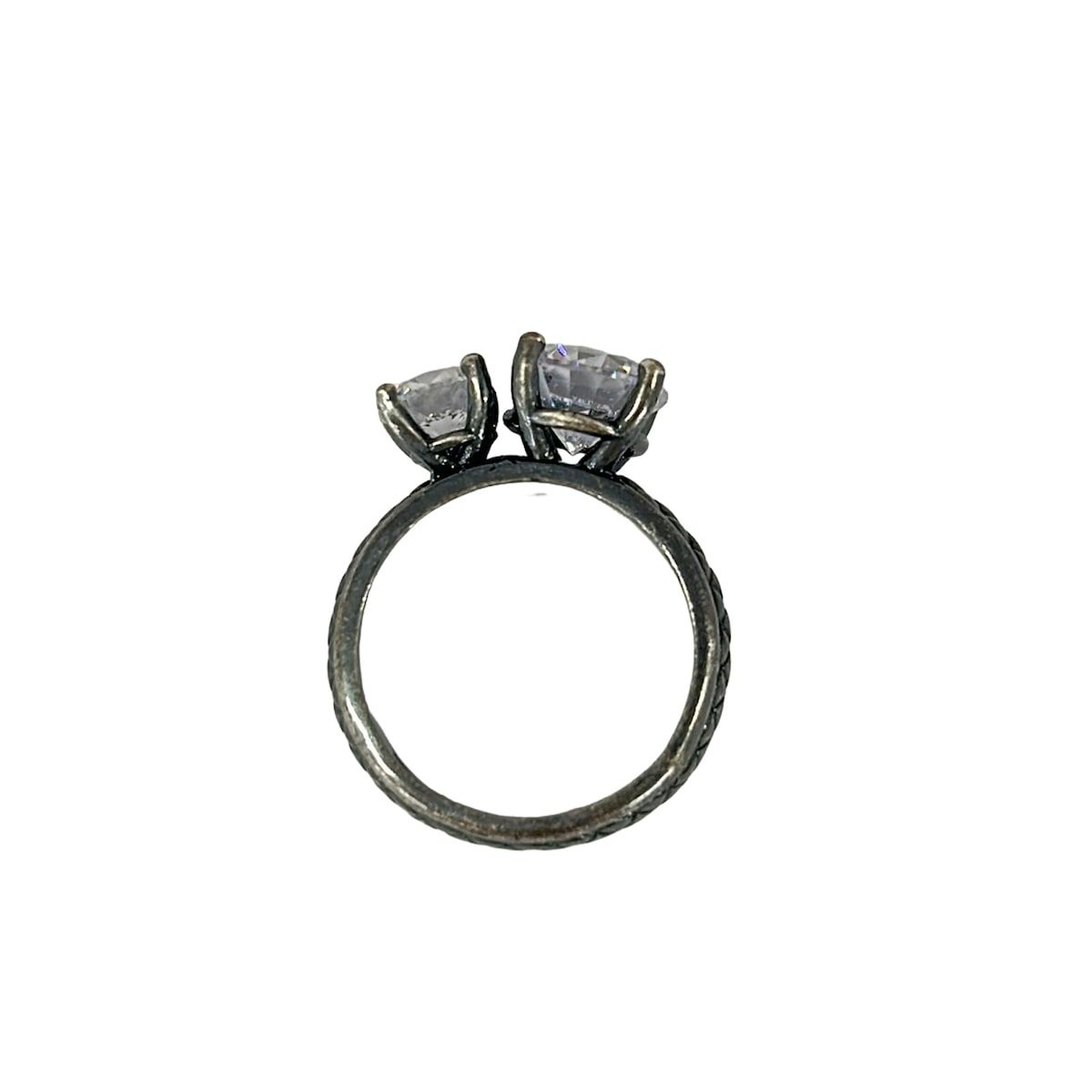 Bottega Veneta Ring Silver Clear — view 4