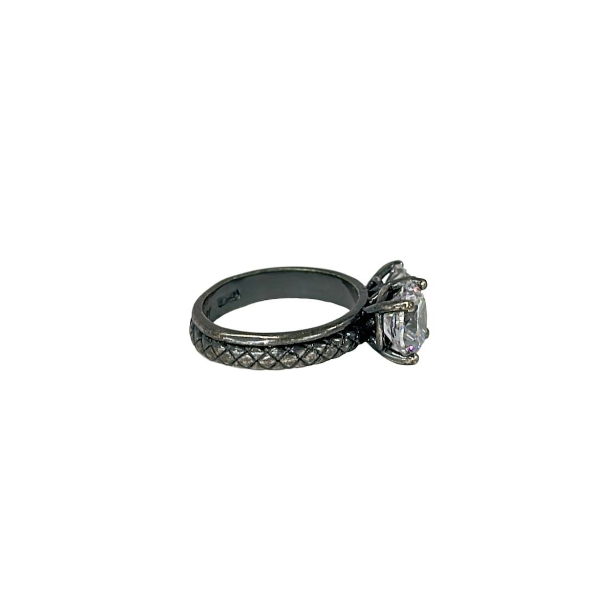 Bottega Veneta Ring Silver Clear — view 2