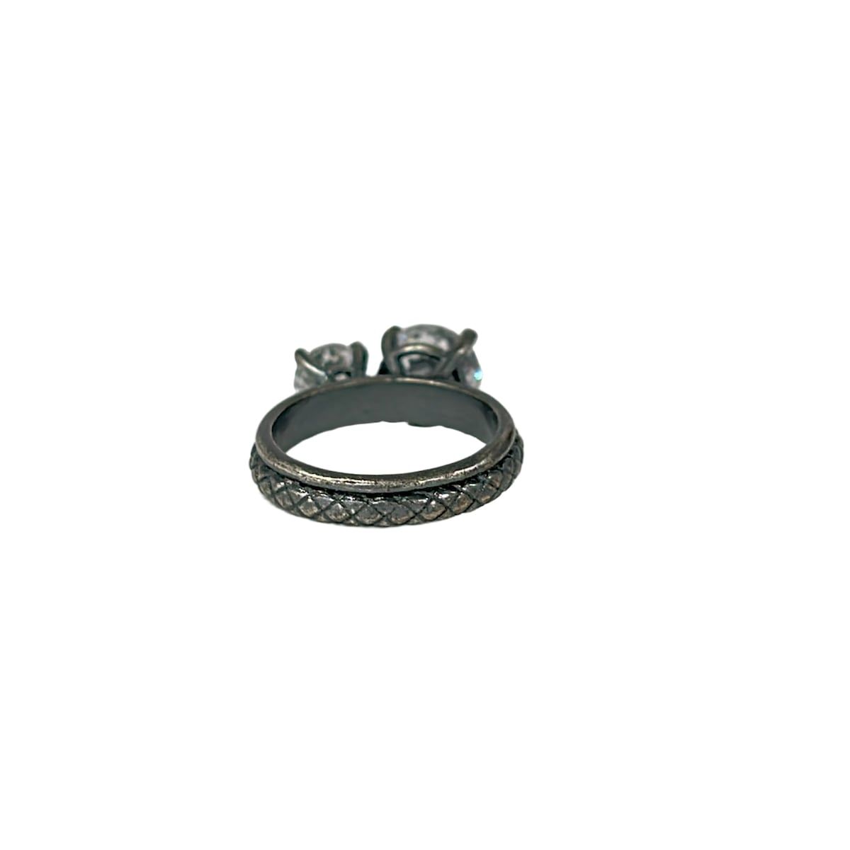 Bottega Veneta Ring Silver Clear — view 3