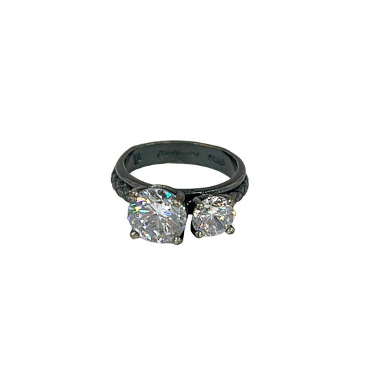 Bottega Veneta Ring Silver Clear