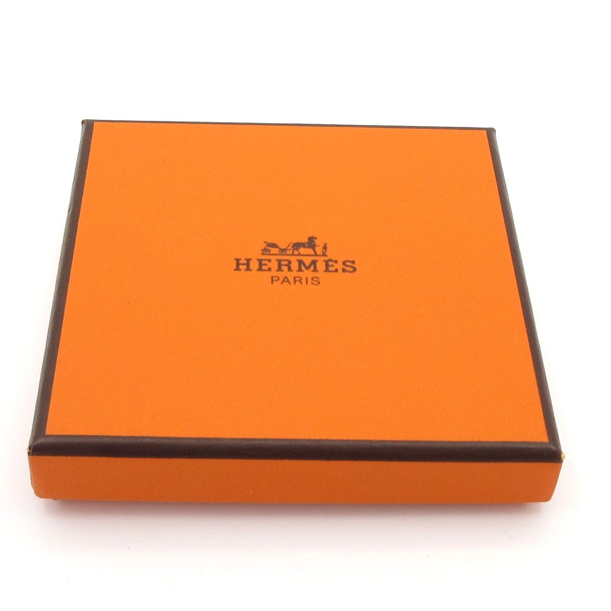 Hermes Bracelet Attachment Leather Brown Silver — view 5