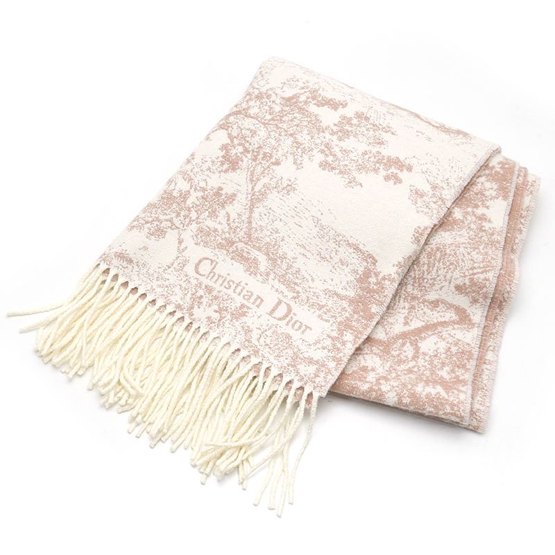 Dior Toile de Jouy Sauvage Scarf Pink
