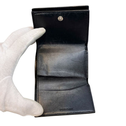 Balenciaga Mini Wallet Trifold Calfskin — view 3