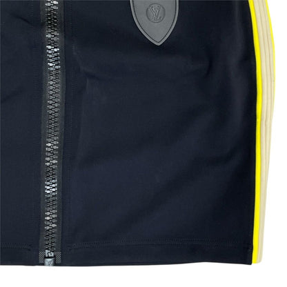 Louis Vuitton Mini Skirt Technical Jersey Zip Up Nylon Black Yellow Casual — view 5