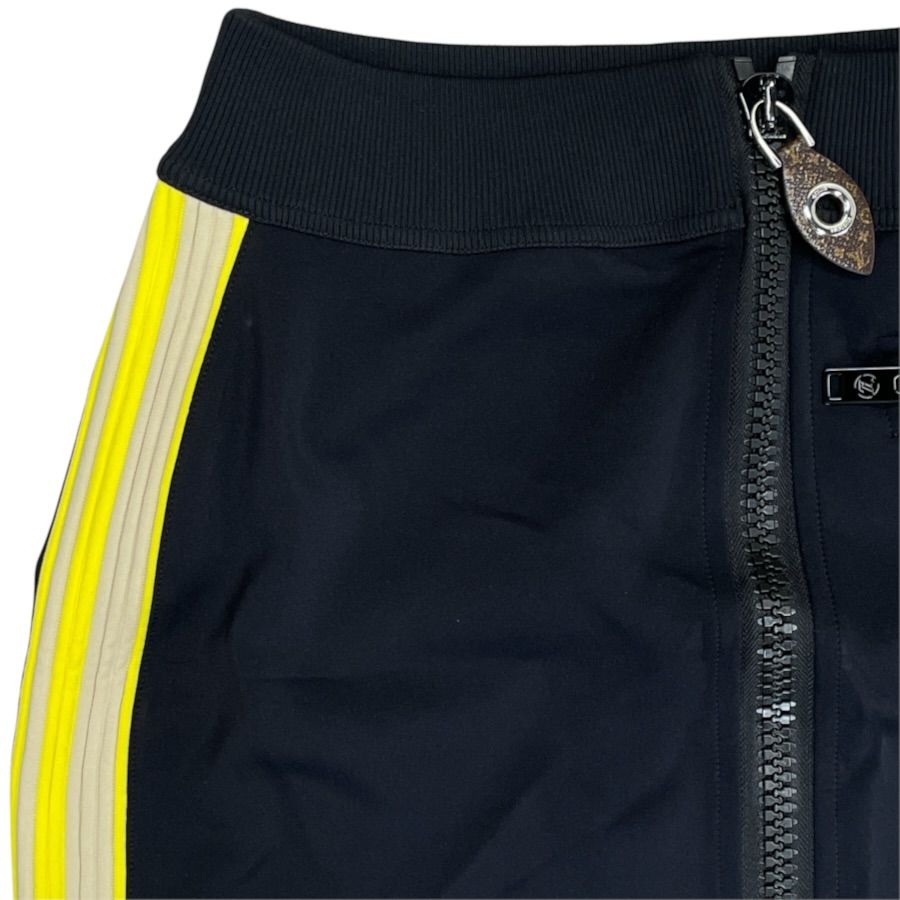 Louis Vuitton Mini Skirt Technical Jersey Zip Up Nylon Black Yellow Casual — view 2