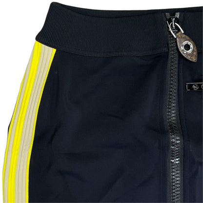 Louis Vuitton Mini Skirt Technical Jersey Zip Up Nylon Black Yellow Casual — view 2