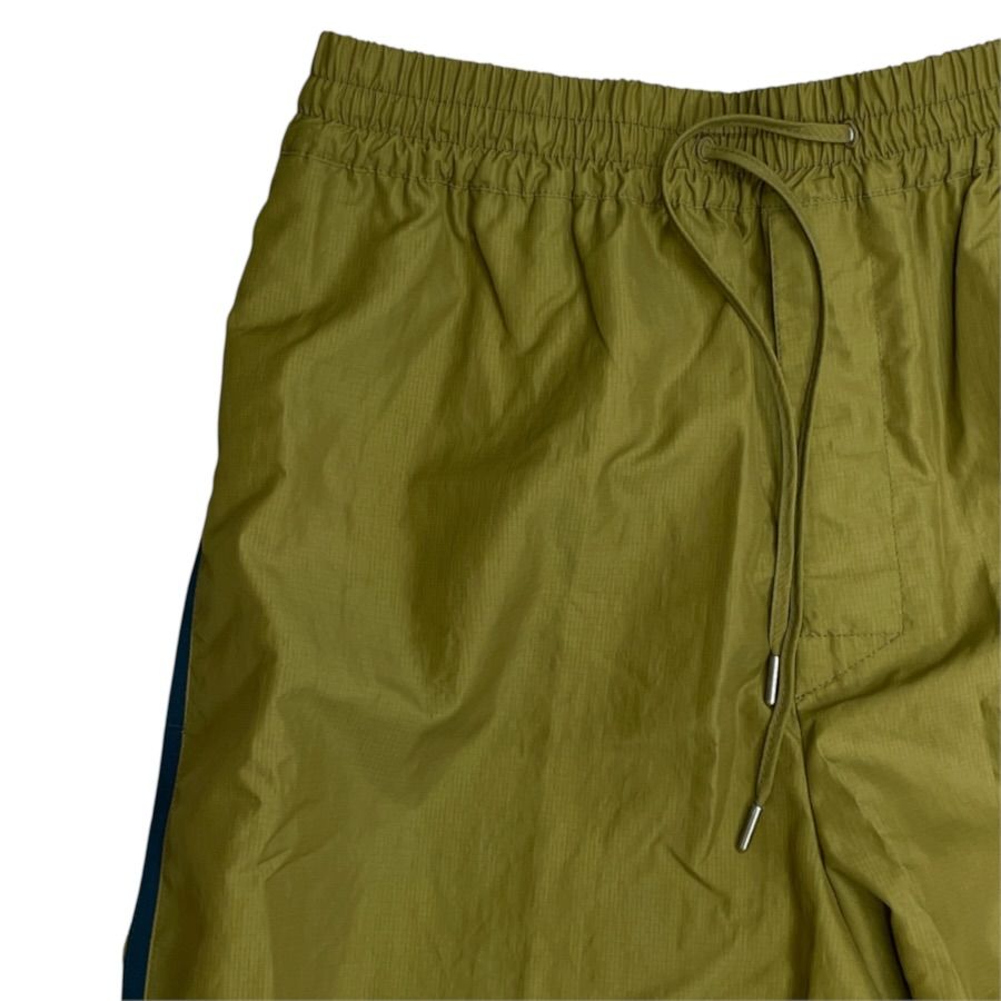 Hermes Track Pants Jogger Side Line Hem Zip Cotton Polyester Khaki Casual — view 2