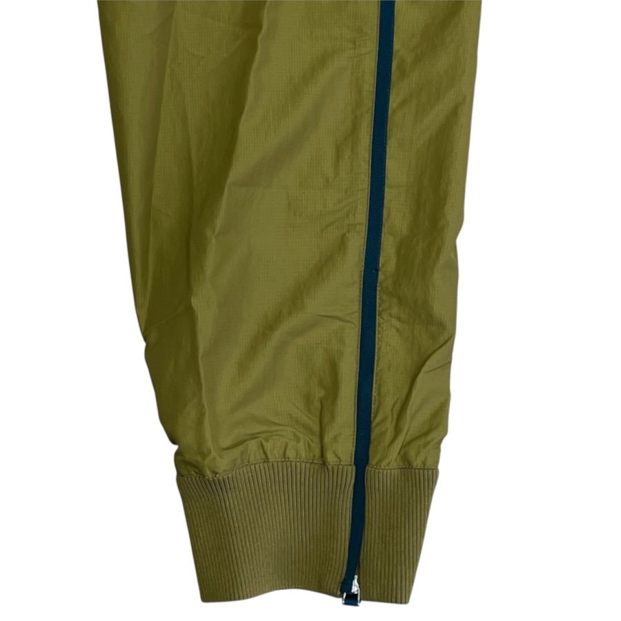Hermes Track Pants Jogger Side Line Hem Zip Cotton Polyester Khaki Casual — view 5