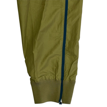 Hermes Track Pants Jogger Side Line Hem Zip Cotton Polyester Khaki Casual — view 5