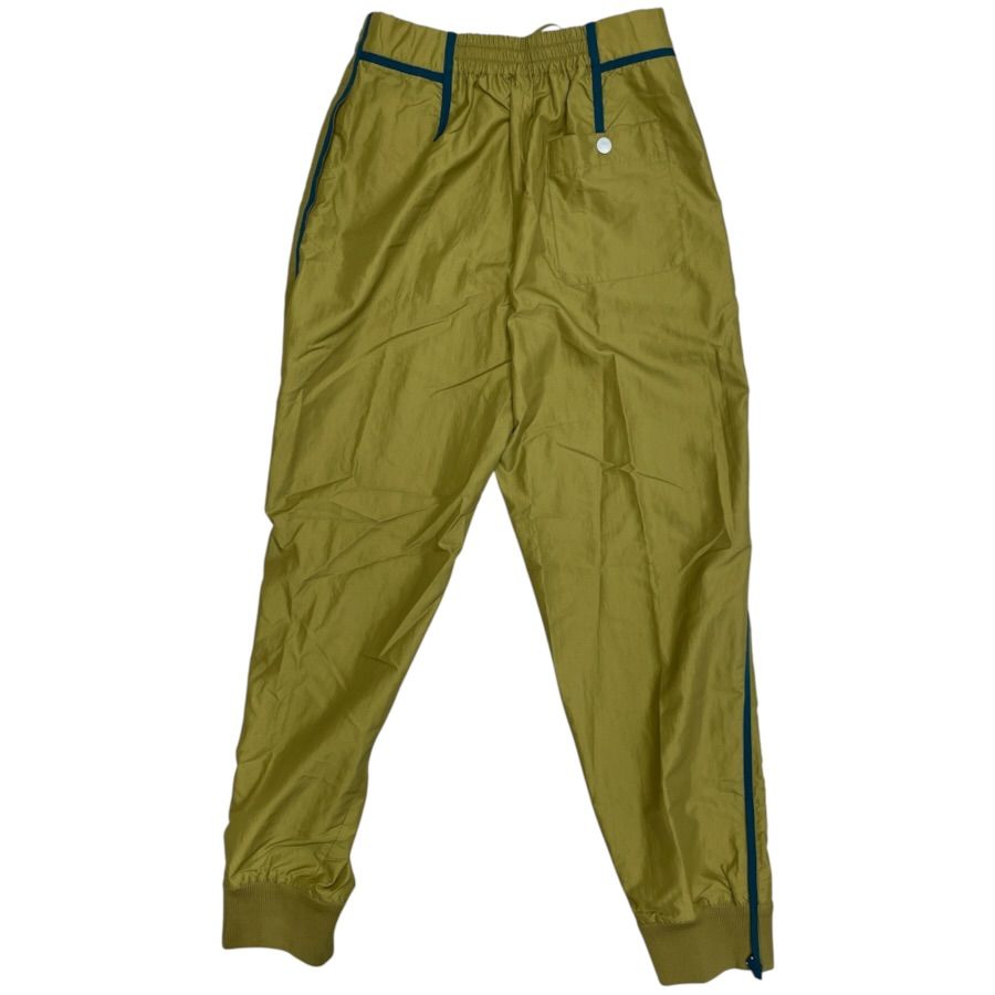 Hermes Track Pants Jogger Side Line Hem Zip Cotton Polyester Khaki Casual — view 8