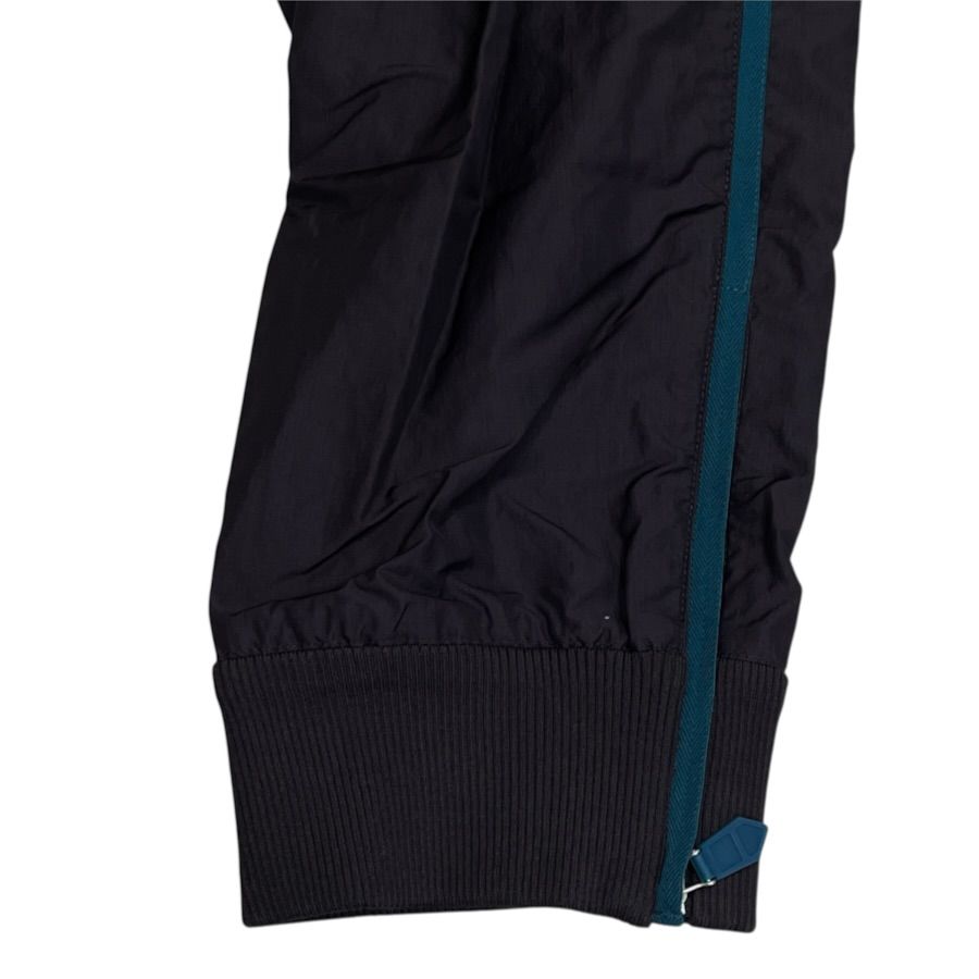 Hermes Track Pants Jogger Side Line Hem Zip Cotton Polyester Black Casual — view 5