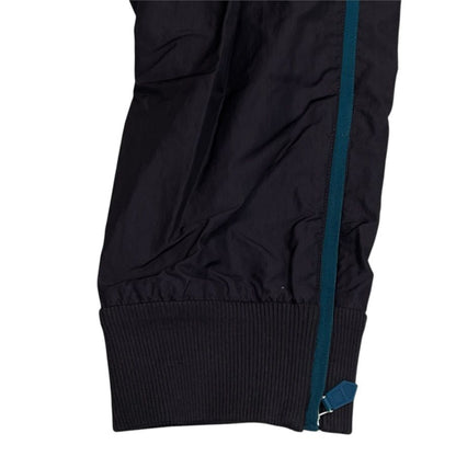 Hermes Track Pants Jogger Side Line Hem Zip Cotton Polyester Black Casual — view 5