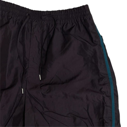 Hermes Track Pants Jogger Side Line Hem Zip Cotton Polyester Black Casual — view 3