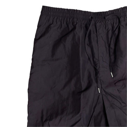 Hermes Track Pants Jogger Side Line Hem Zip Cotton Polyester Black Casual — view 2