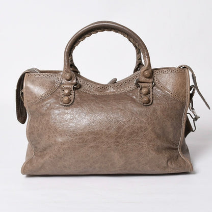 Balenciaga Giant Broads City 2-Way Handbag Shoulder Silver — view 2