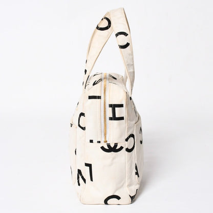 Chanel Mini Bag CC Logo Beige White Black Gold — view 4