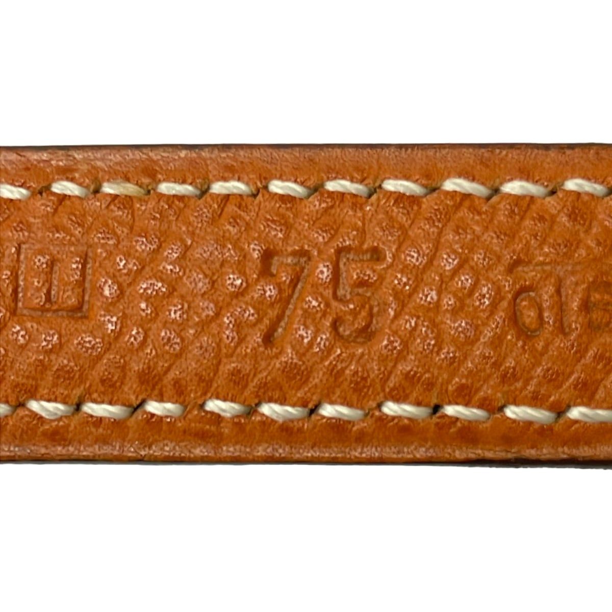 Hermes Belt 75 Sellier Brown Black Silver Reversible Leather — view 5