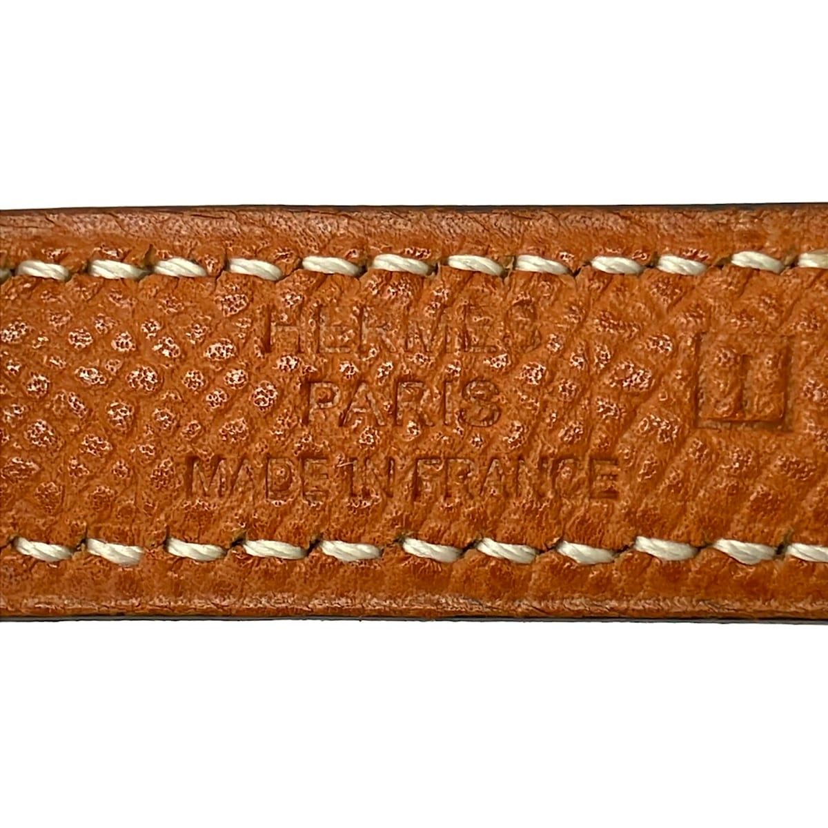 Hermes Belt 75 Sellier Brown Black Silver Reversible Leather — view 4