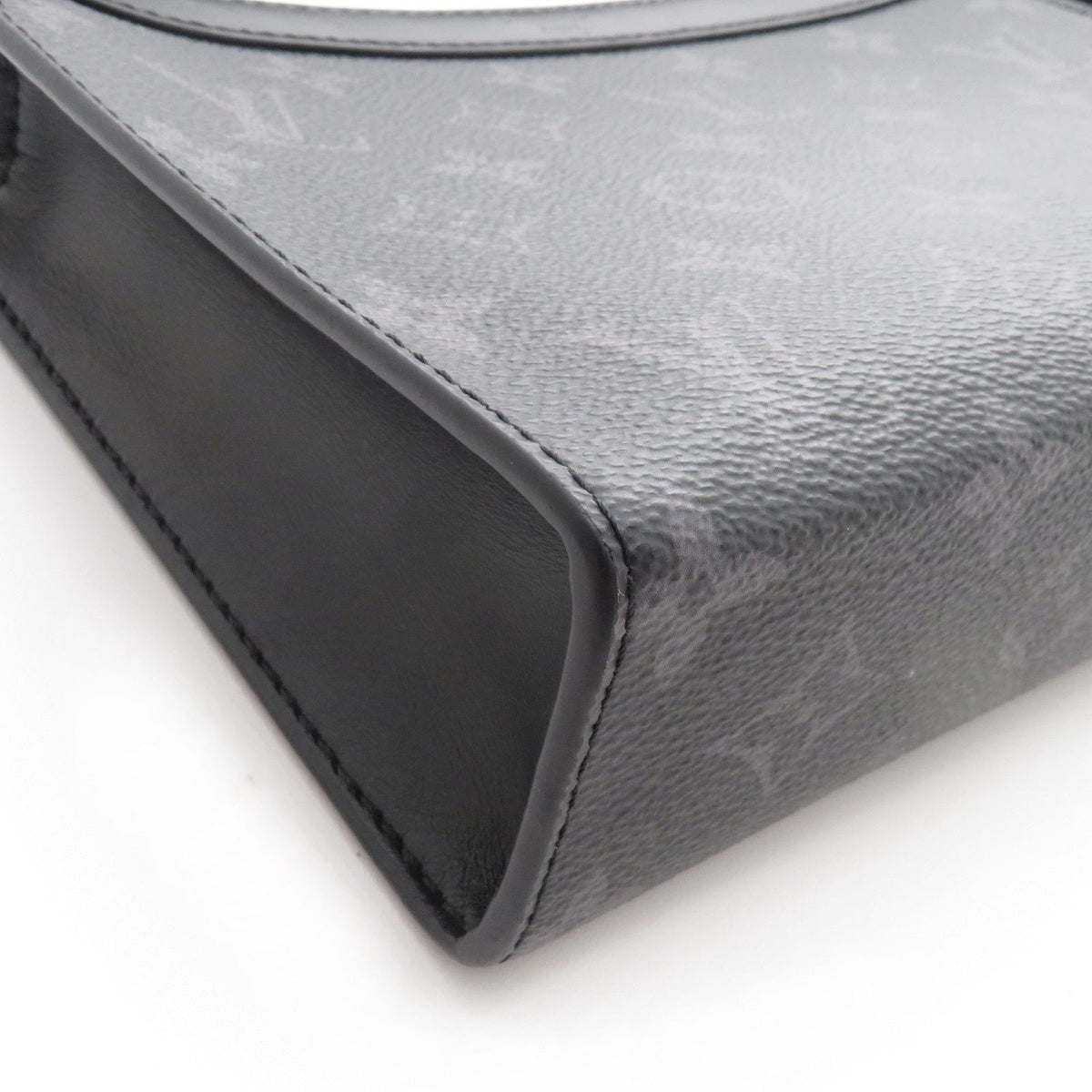 Louis Vuitton Gaston Wearable Wallet Monogram Eclipse Shoulder Bag Black Tag — view 6
