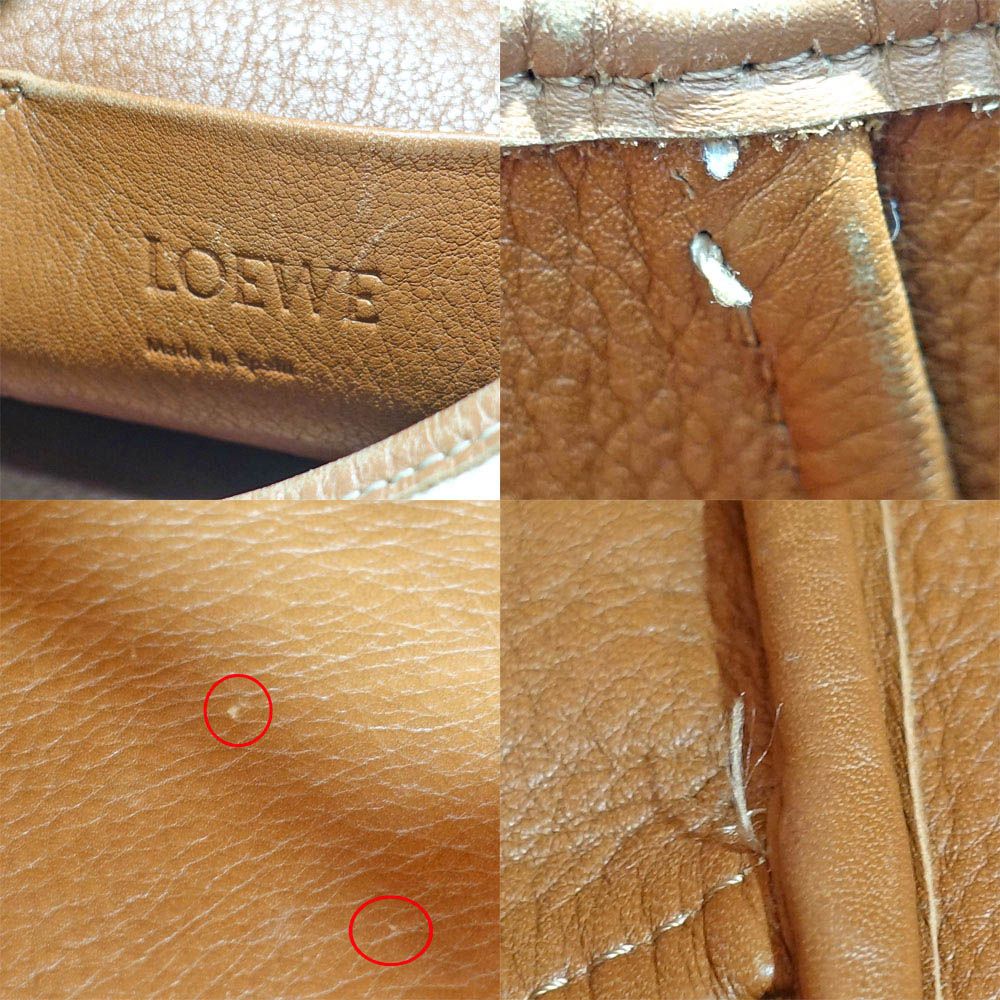 Loewe Balloon Shoulder Bag White Brown Silver — view 8