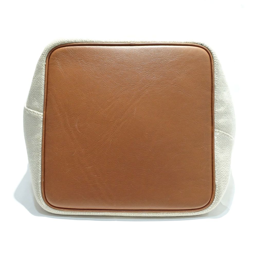 Loewe Balloon Shoulder Bag White Brown Silver — view 5
