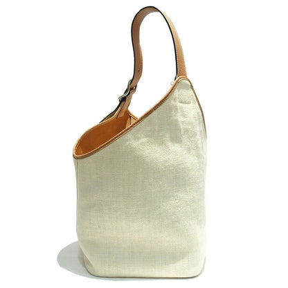 Loewe Balloon Shoulder Bag White Brown Silver — view 2
