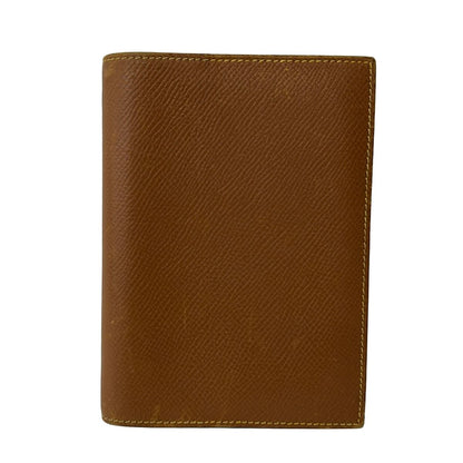Hermes Agenda GM Brown Dark Yellow Silver