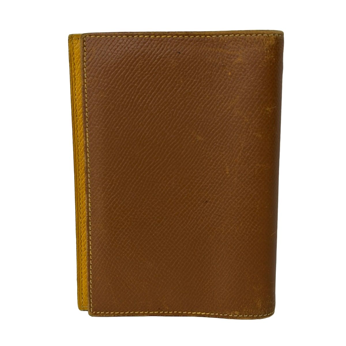 Hermes Agenda GM Brown Dark Yellow Silver — view 2