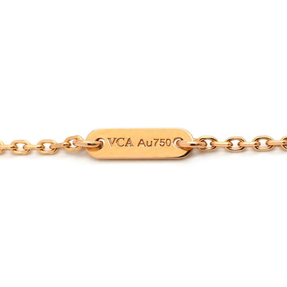 Van Cleef & Arpels Necklace Sweet Alhambra Pendant Rose Gold PG Textured — view 7