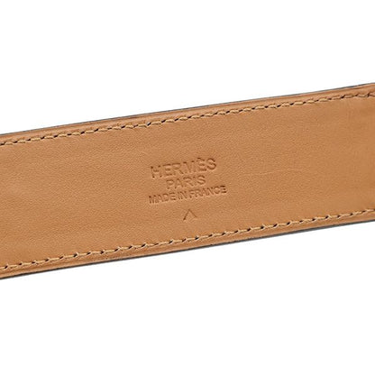 Hermes Romance Porosus Red Silver Scarf Belt — view 5