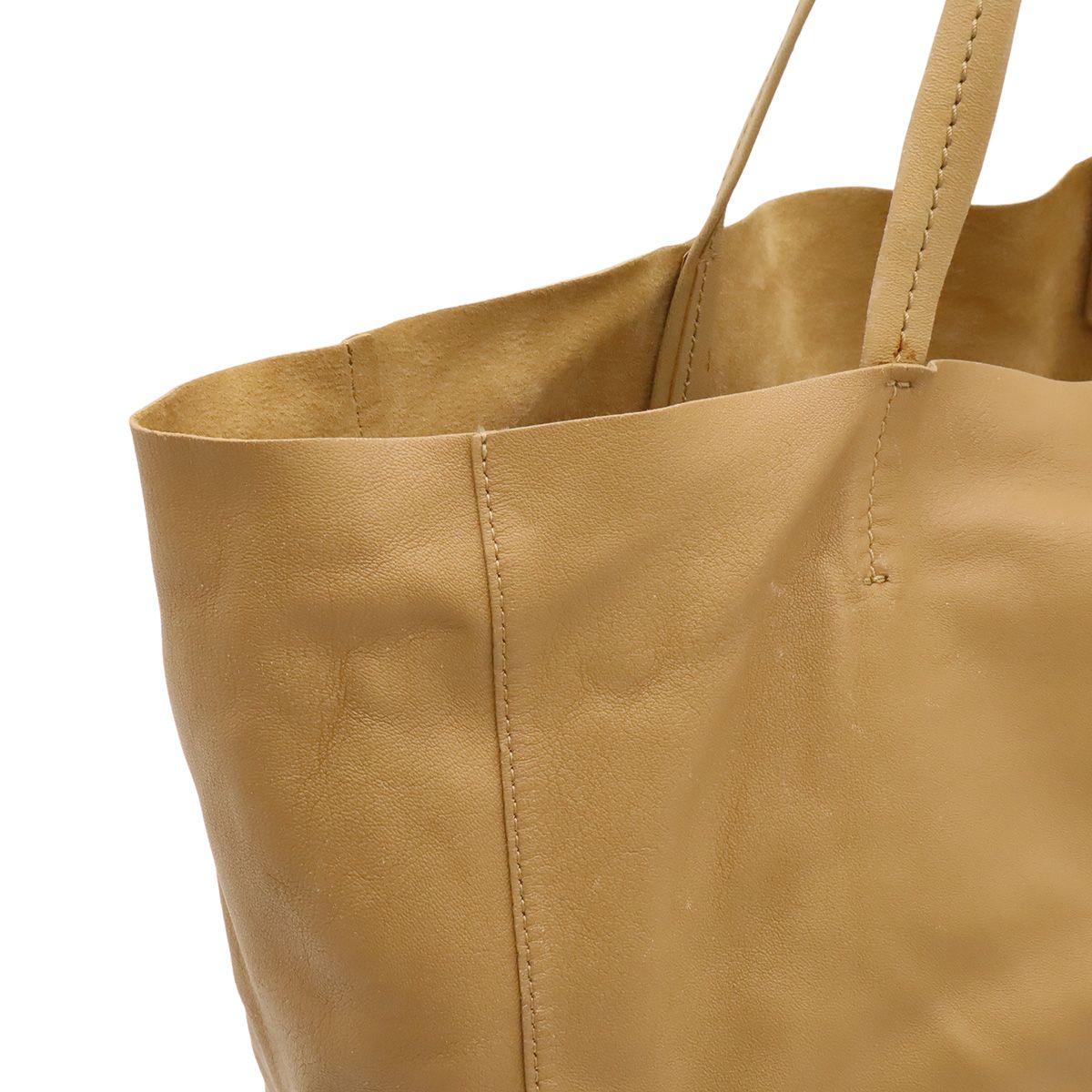 Celine Horizontal Cabas Tote Large Shoulder Bag Calfskin Beige — view 8