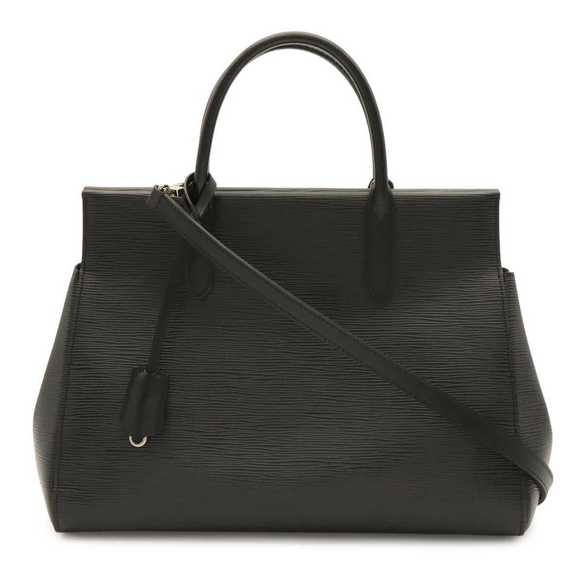 Louis Vuitton Epi Marly MM 2-Way Shoulder Bag Noir Black