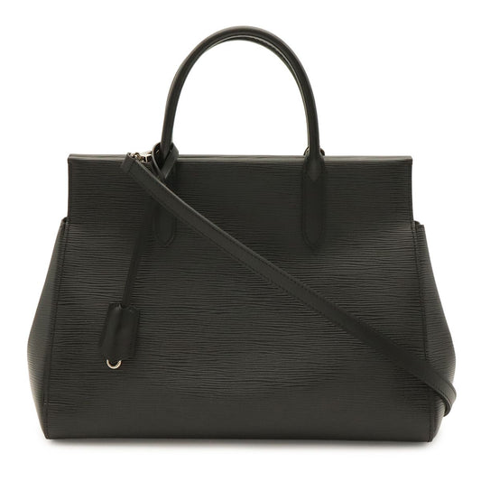 Louis Vuitton Epi Marly MM 2-Way Shoulder Bag Noir Black