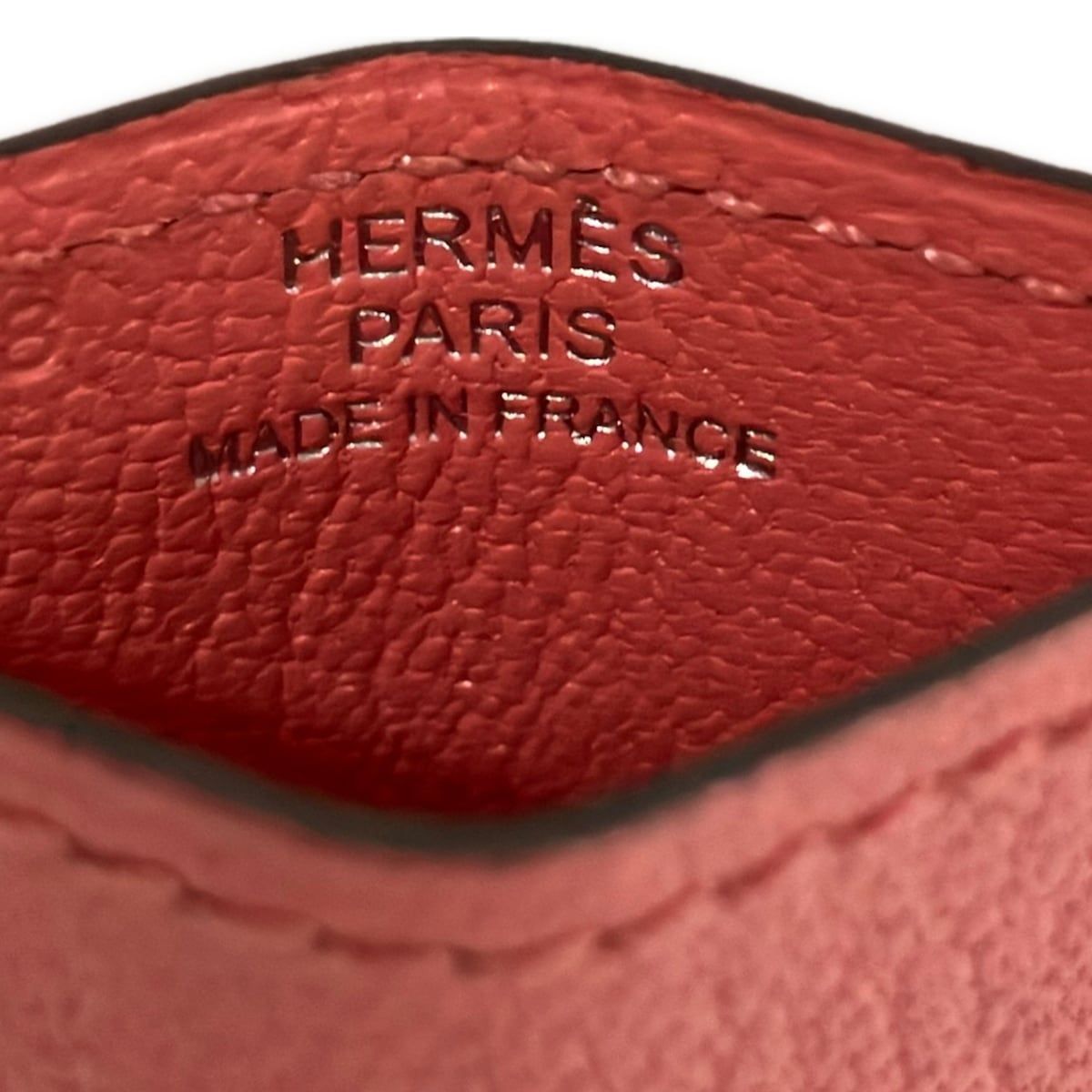 Hermes Card Case Diabolo Roseate Silver — view 4