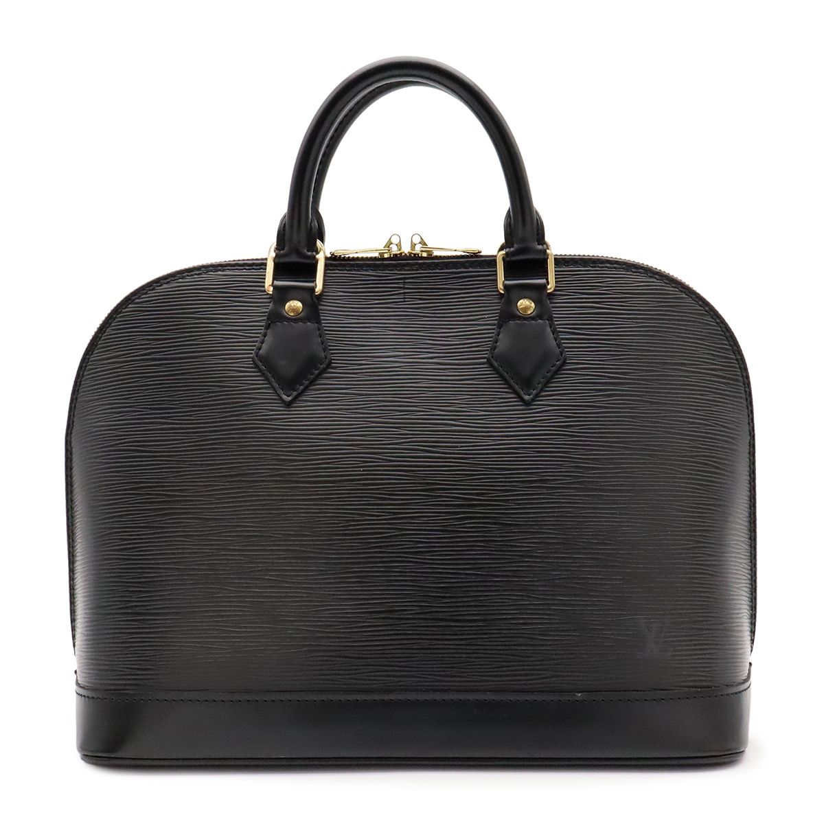 Louis Vuitton Epi Alma Handbag Leather Noir Black Gold