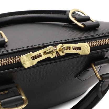 Louis Vuitton Epi Alma Handbag Leather Noir Black Gold — view 5