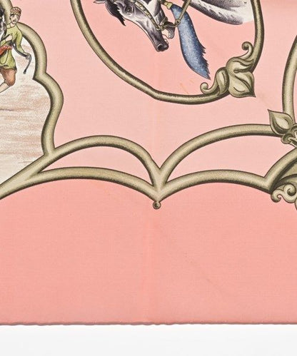 Hermes Bandana Scarf Pink — view 8